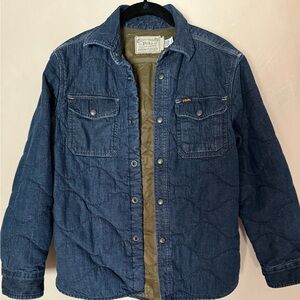 Ralph Lauren Dark Blue Quilted Boys Denim Jacket
